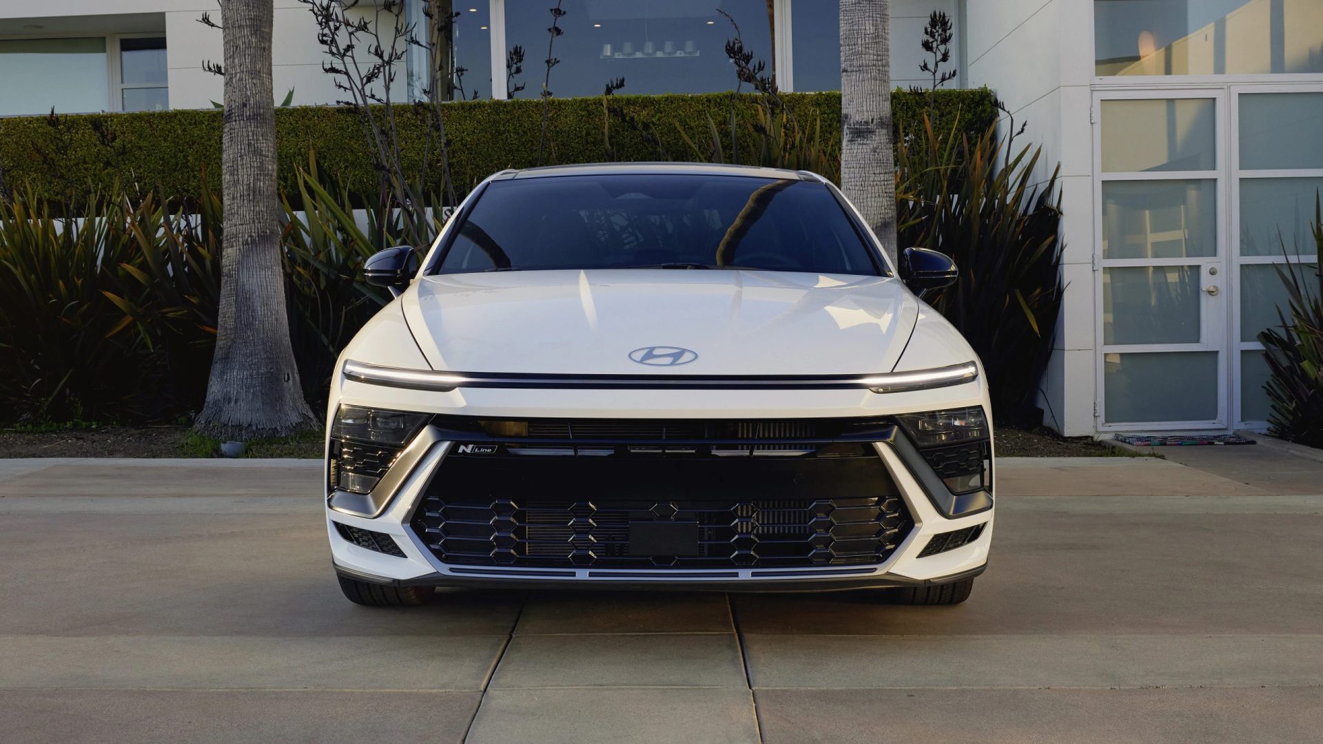 Sonata 2025 N Line vue sur la calandre 